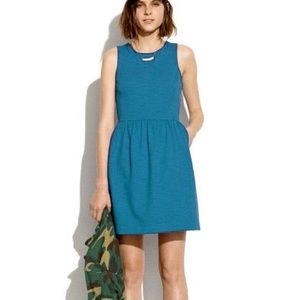 Madewell teal afternoon dress with pockets 👗